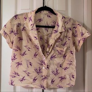 Cropped Aloha shirt